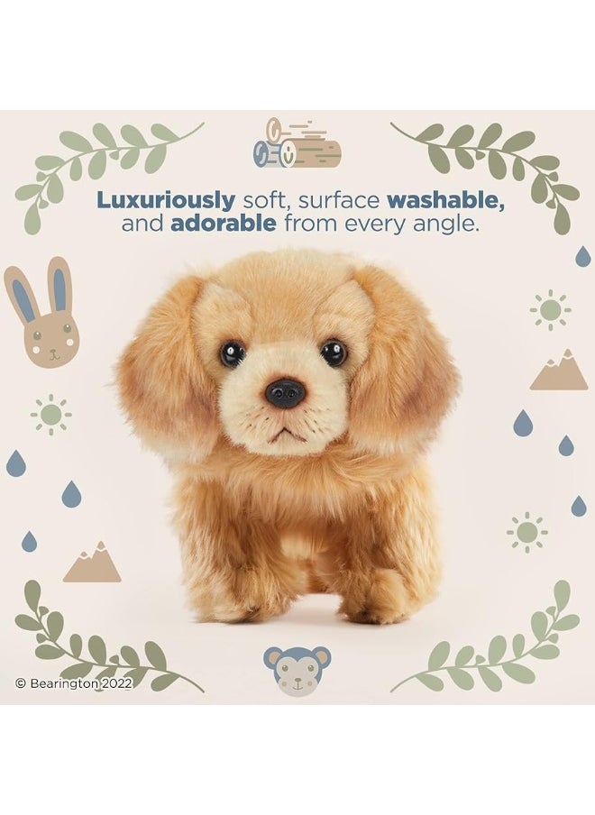Bearington Collection Bearington Goldie The Golden Retriever Stuffed Animal, 13 Inch Stuffed Puppy  - Image 5