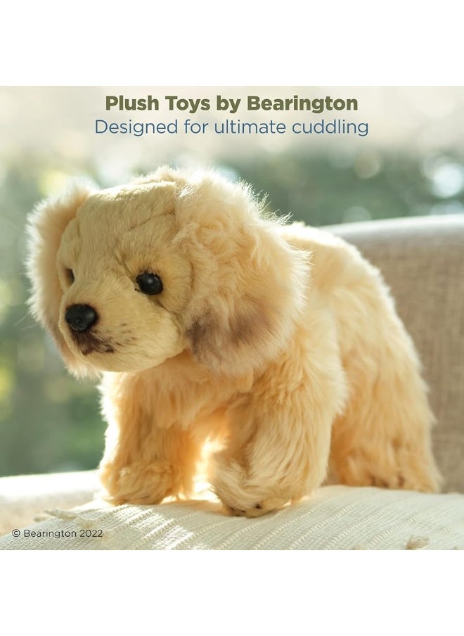 Bearington Collection Bearington Goldie The Golden Retriever Stuffed Animal, 13 Inch Stuffed Puppy  - Image 3