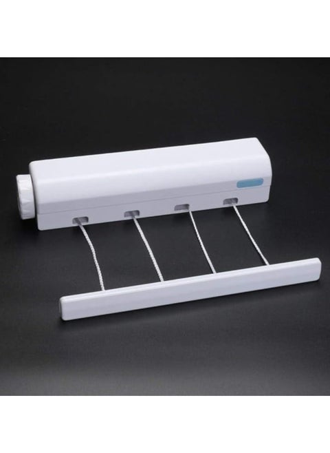Retractable washing line indoor space saving auto roll up clothes dryer