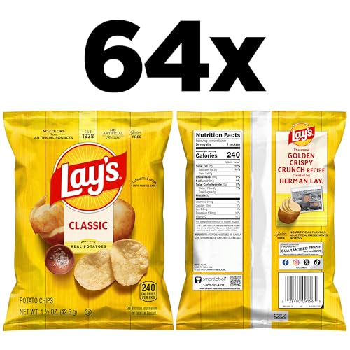 Lay's Lays Potato Chips Classic 15 Ounce Pack of 64 - Image 5