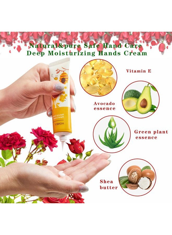 Iccbeeme 20 Pack Hand Cream Gift Set,Hand Lotion for Dry Cracked Hands,Working Hands Body,Travel Size Hand Cream,Moisturizing Hand Lotion,Holiday Gift for Women Valentine's Day Mother's Day (Fruit Plant)  - Image 3