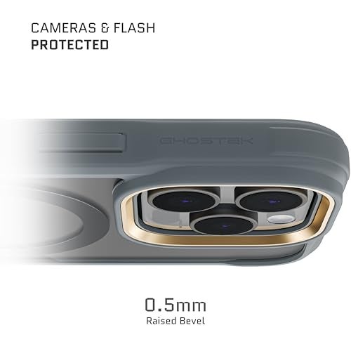 Ghostek Covert iPhone 16 Pro Clear Case - Compatible with MagSafe Accessories, Shockproof Silicone, Minimalist Phone Cover (6.3 Inch, Gray) - Image 3