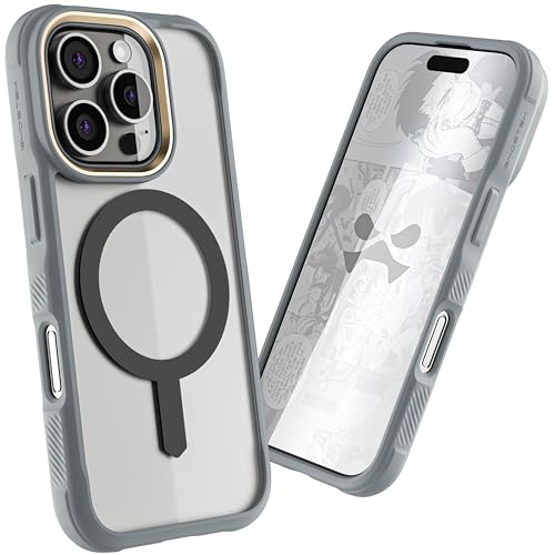 Ghostek Covert iPhone 16 Pro Clear Case - Compatible with MagSafe Accessories, Shockproof Silicone, Minimalist Phone Cover (6.3 Inch, Gray) - Image 2