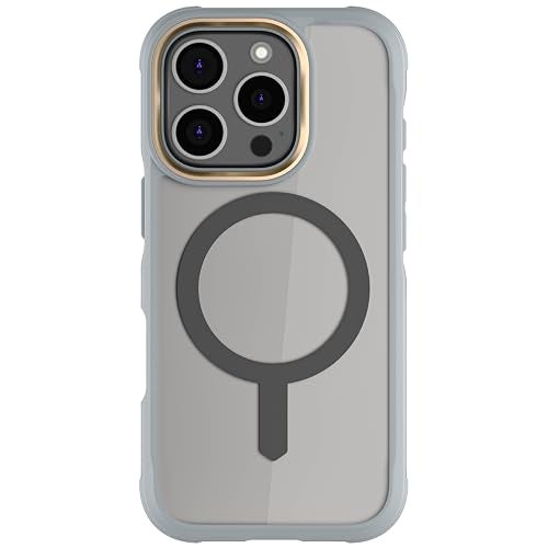 Ghostek Covert iPhone 16 Pro Clear Case - Compatible with MagSafe Accessories, Shockproof Silicone, Minimalist Phone Cover (6.3 Inch, Gray) - Image 1