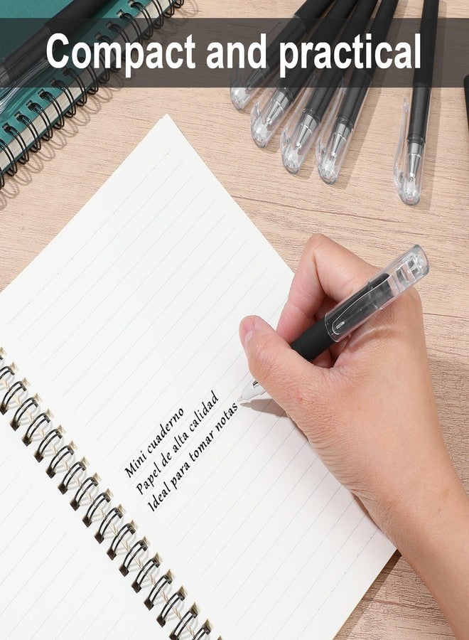 MBAIYO Mini Gel Pens, 10 PCS 0.5mm Black Ink Pocket Pen Bulk, Small Pocket Gel Pen Black Ink 4.16 Inch Short Smooth Writing Pens Quick Dry for Purse Office School Supplies Journaling Notebook Notepad - Image 5