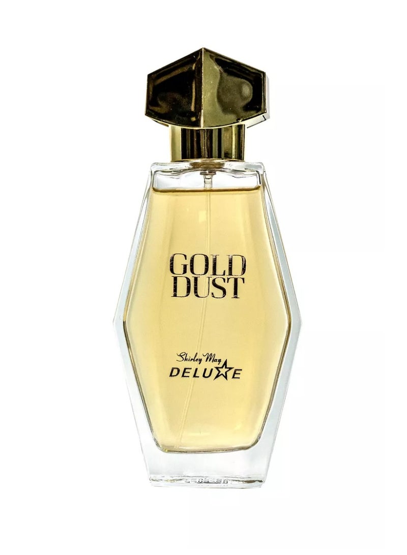 Shirley May Deluxe GOLD DUST Women's Designer EDT Perfume 3.4 oz | Floral Amber Scent - Image 1