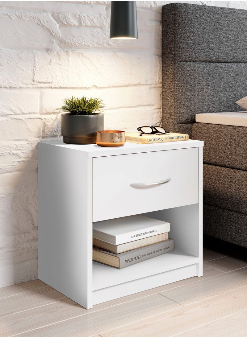 Gad Woods Comod MDF wood- 40 *40 * 49- White- GAD WOODS  - Image 1