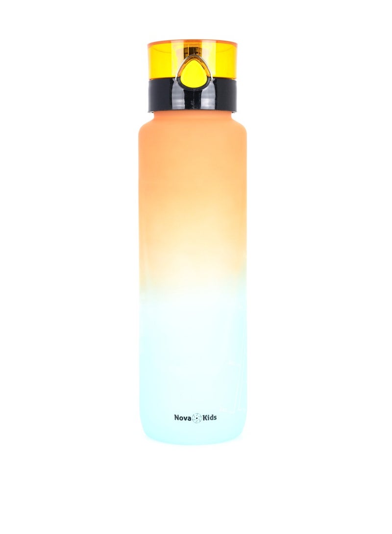 Nova kids Water Bottle 1000 ML, Orange - Image 1