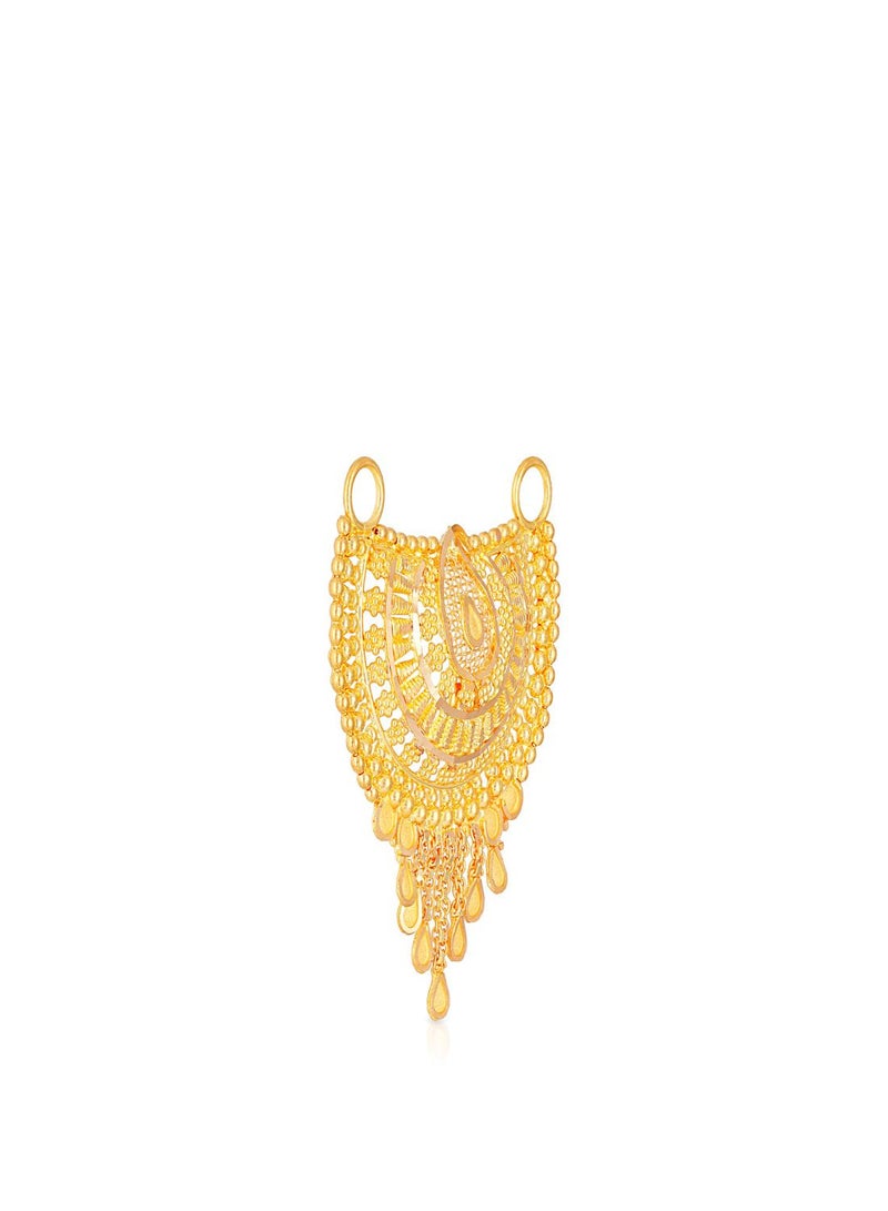 Malabar Gold and Diamonds 22 Carat 916 Purity Yellow Gold Pendant TN4142203Y For Women  - Image 2