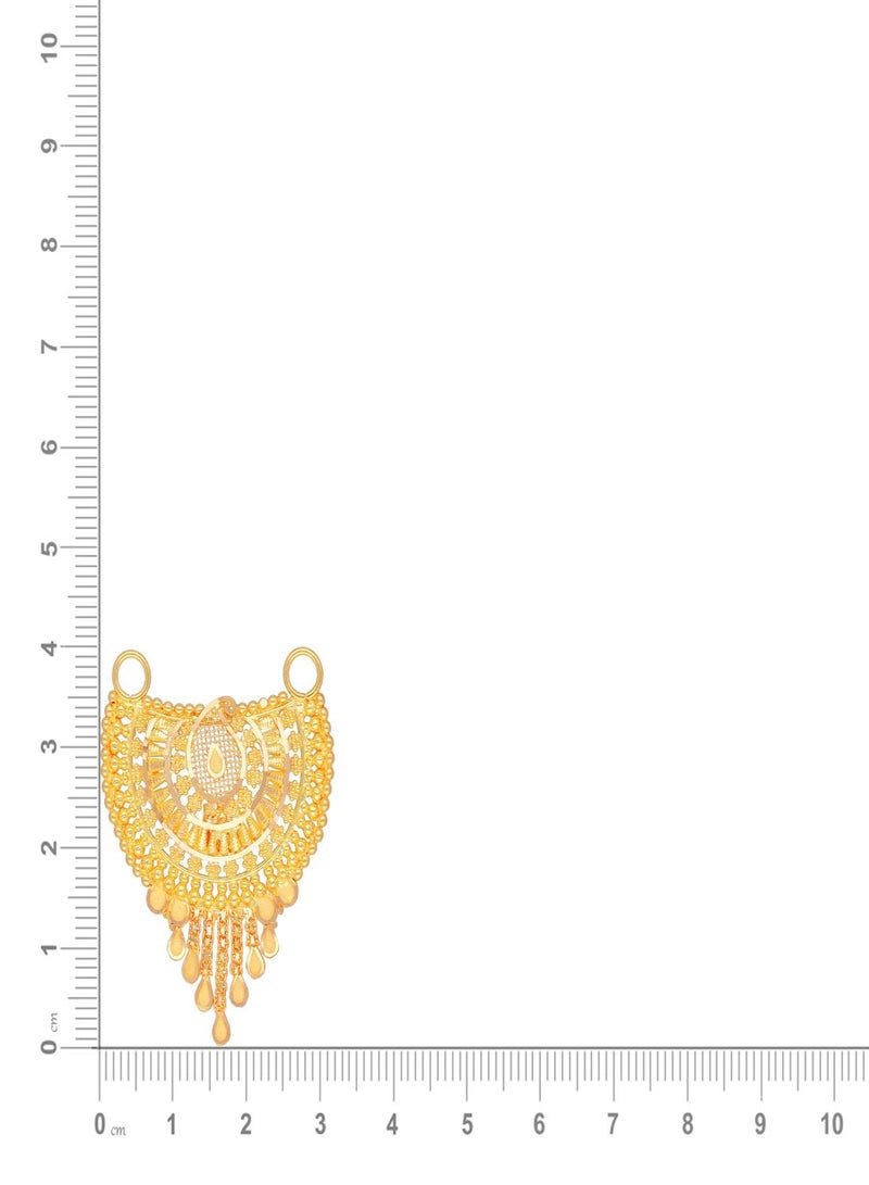 Malabar Gold and Diamonds 22 Carat 916 Purity Yellow Gold Pendant TN4142203Y For Women  - Image 4