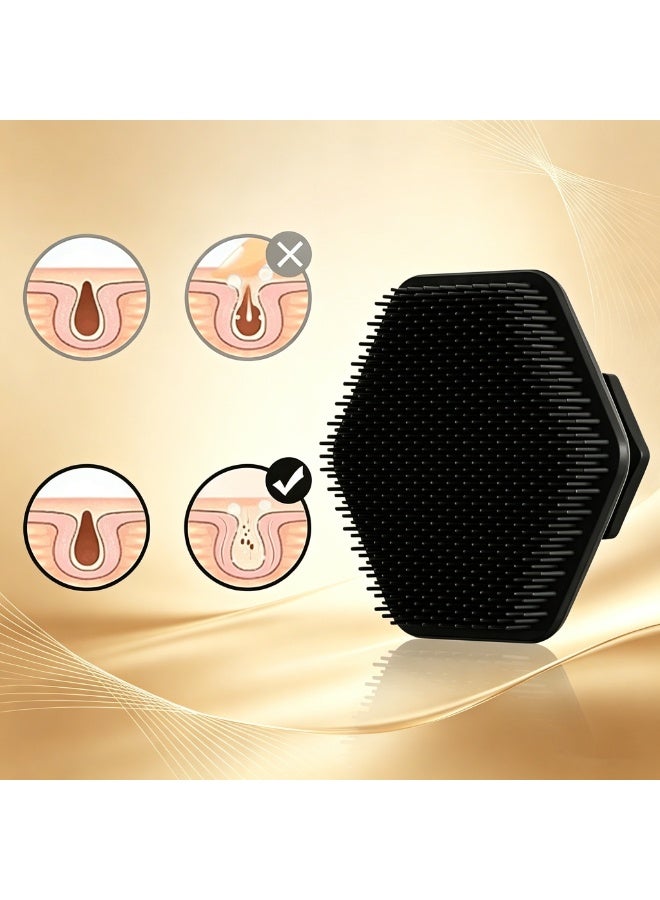 Face Scrubber, Silicone Face Scrubber for Men, Gentle Exfoliator Pad & Massager, Facial Cleansing/Wash Brush - Removes Dead & Dry Skin - Image 2