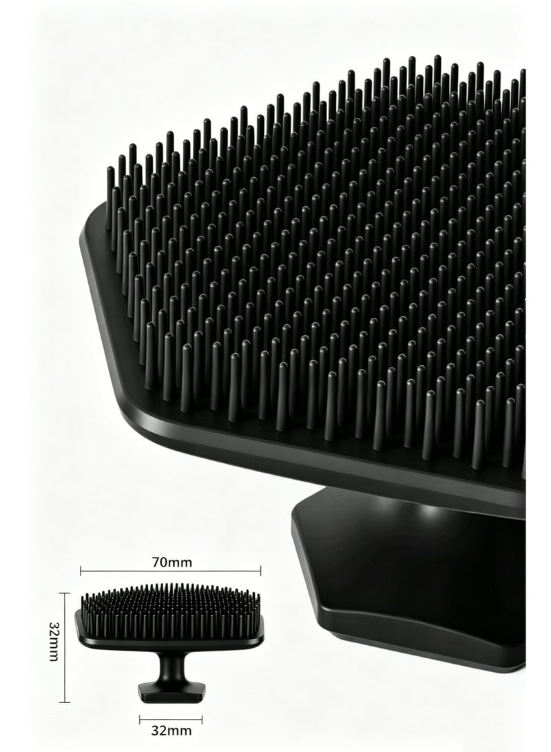 Face Scrubber, Silicone Face Scrubber for Men, Gentle Exfoliator Pad & Massager, Facial Cleansing/Wash Brush - Removes Dead & Dry Skin - Image 3