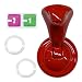 YoRise Car Push Start Button Cover Metal Engine Start Stop Button Cover Cool Car Ignition Buttons Rocker Covers Universal Vehicle Interior Decoration Accessories for Cars Red - Image 2