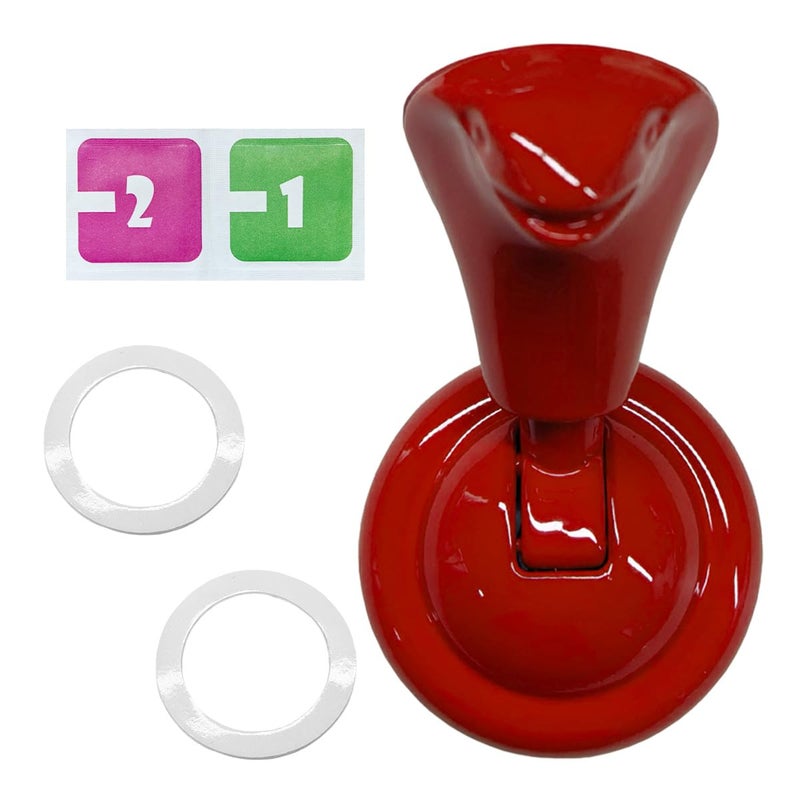 YoRise Car Push Start Button Cover Metal Engine Start Stop Button Cover Cool Car Ignition Buttons Rocker Covers Universal Vehicle Interior Decoration Accessories for Cars Red - Image 3