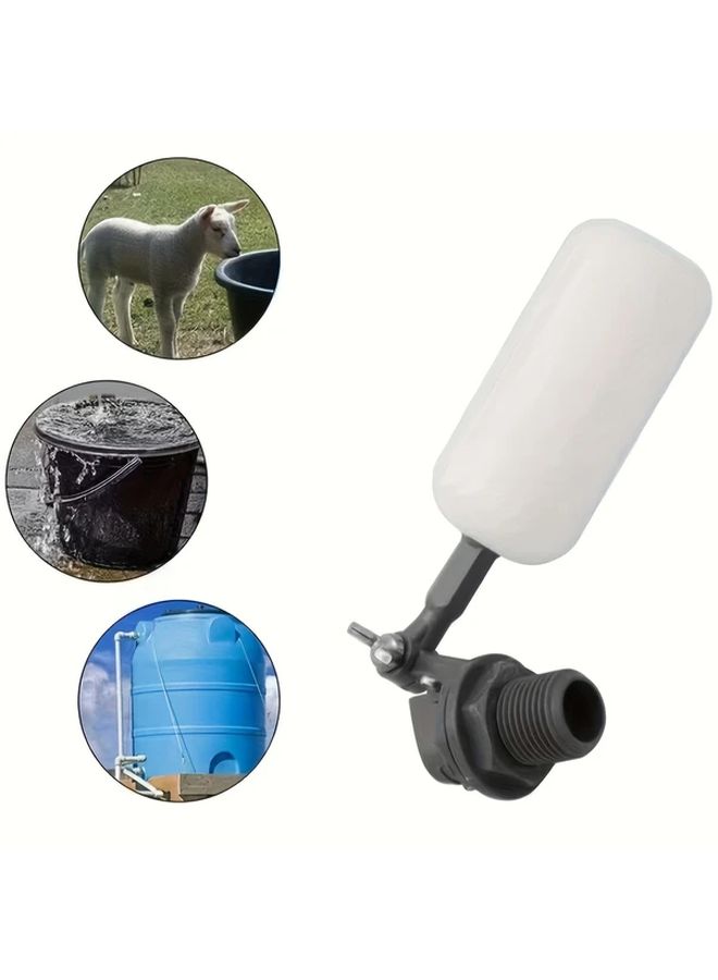 1 2 Inch Black Dual Piece Floating Ball Valve For Pond Fish Tank Automatic Water Level Control - Image 1