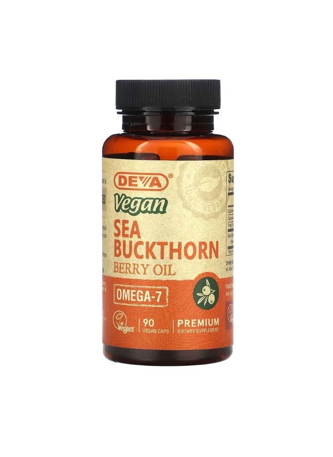 Deva Vegan Sea Buckthorn Berry Oil 90 Vegan Caps  - Image 1