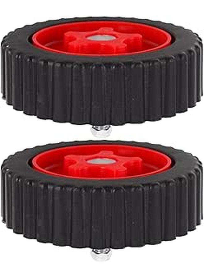 Lawn Mower Auxiliary Support Wheels 2pcs Adjustable Detachable for Trimmer - Image 1