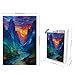 Ulord Great Jigsaw Puzzles for Adults 300 Pieces Stained Glass Mountain Puzzles for Adults Toys Gift Family Decoration Kids Puzzle - Image 4