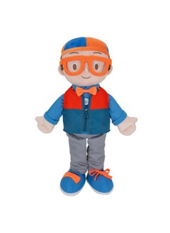 Blippi Blippi Get Ready and Play Plush - 20-inch Dress Up Plush with Sounds, Teaches Children to Tie Shoes, Button Shirts, Snap Suspenders, Zip Vest-Jacket, Roll Sleeves and Socks and More - Amazon Exclusive  - Image 1