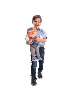 Blippi Blippi Get Ready and Play Plush - 20-inch Dress Up Plush with Sounds, Teaches Children to Tie Shoes, Button Shirts, Snap Suspenders, Zip Vest-Jacket, Roll Sleeves and Socks and More - Amazon Exclusive  - Image 4