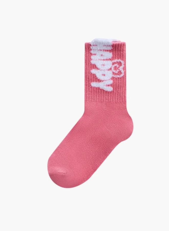Little Missy PINK Girls Non Terry Ankle Socks - Set of 3 for Women | Best Price UAE