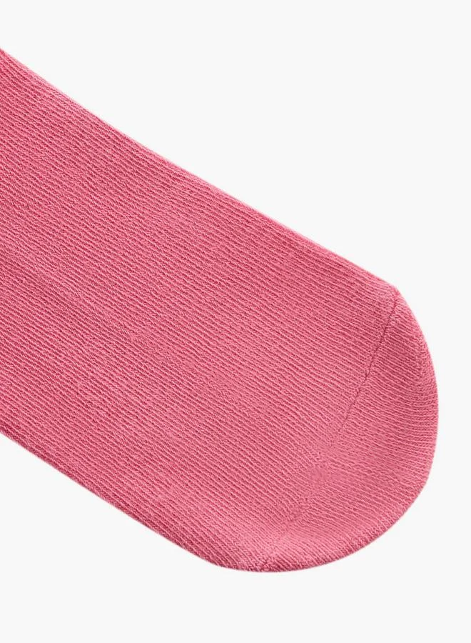 Little Missy PINK Girls Non Terry Ankle Socks - Set of 3 for Women | Best Price UAE