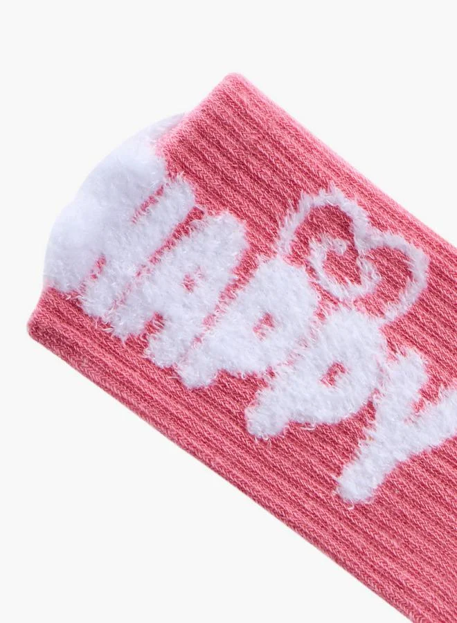 Little Missy PINK Girls Non Terry Ankle Socks - Set of 3 for Women | Best Price UAE