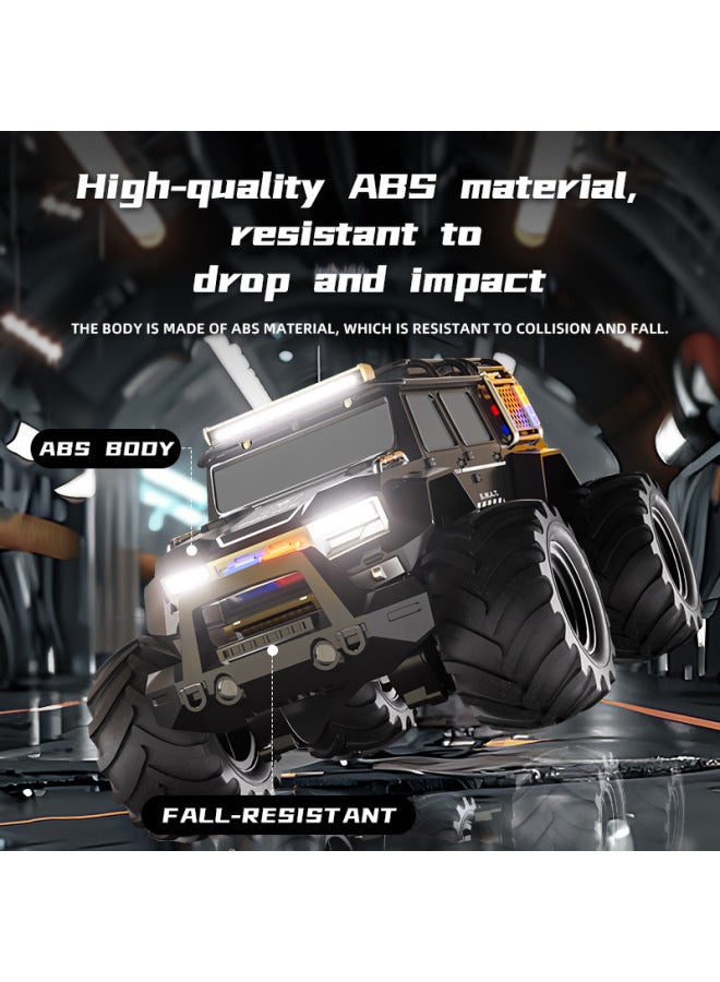 Loquat Police Car Amphibious Remote Control Car Climbing Off-road Vehicle Light Spray Stunt Car Beach Toy Land Rover-Color:Tcs33 Amphibious Police Car 2 Batteries - Image 4