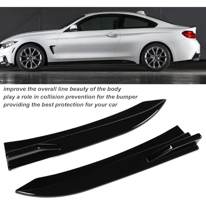 Torvex Rear Bumper Diffuser, Tail Side Skirt Lip Splitter Compatible with 4 Series F36 M-Sport 2013 2018, Car Bumper Lip Replacement - Image 4
