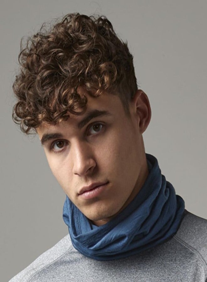 إيه أس في بي شوب غطاء رقبة من صوف الميرينو - قناع من صوف الميرينو 100%، دافئ وسريع الجفاف وجيد التهوية، مناسب للتزلج والمشي لمسافات طويلة والأنشطة الخارجية، أزرق، مقاس واحد - Image 5