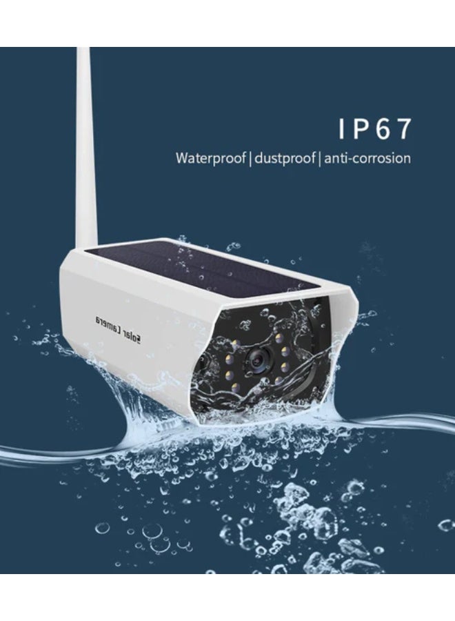 كروني كاميرا كروني Yn60-Solar 5x Wifi عالية الدقة 1080 بكسل لمراقبة الأمن والصوت، تدعم الصوت ثنائي الاتجاه، رؤية ليلية بالأشعة تحت الحمراء، تعمل بالطاقة الشمسية والبطارية، مناسبة للمشاهد الخارجية - Image 5