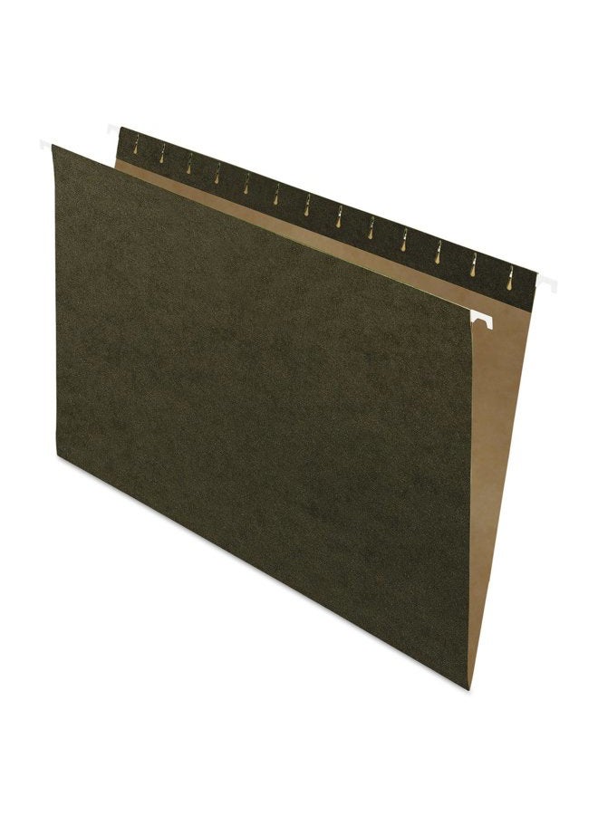 Pendaflex 81620EE Recycled Hanging Folders, Legal Size, Standard Green, 25/BX (81620) - Image 1