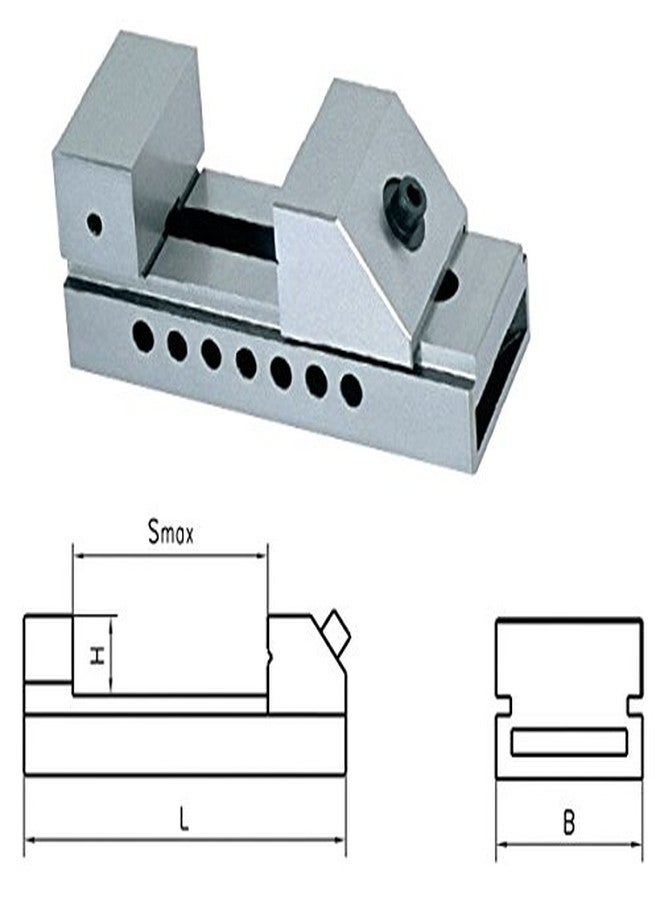 HFS(R) Precision Grinding Screwless Mini Insert Vise Toolmaker Steel .0002" (1IN) - Image 2