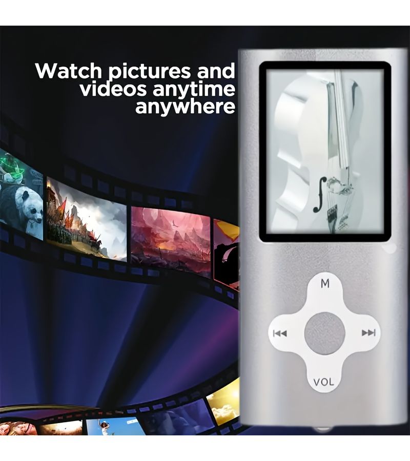 مشغل MP3 محمول بسعة 32 جيجابايت باللون الأحمر مع سماعات أذن، تشغيل فيديو، تسجيل صوتي، وكتاب إلكتروني - Image 3