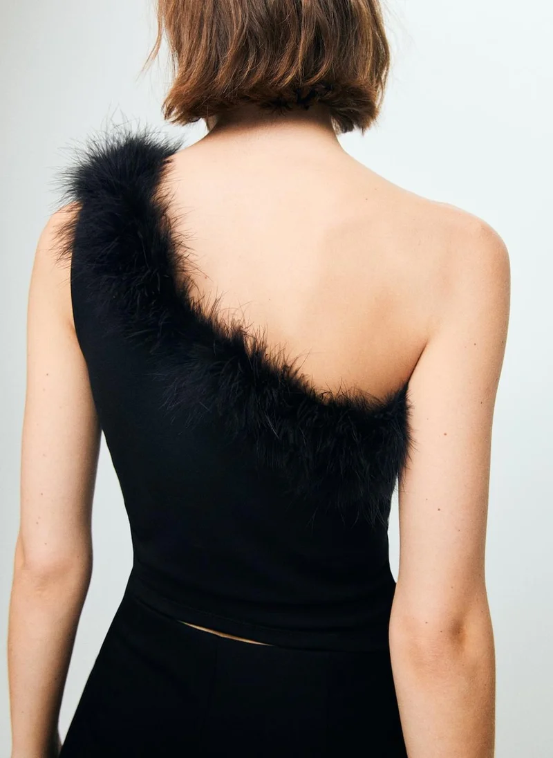 مانجو Asymmetrical speckled top