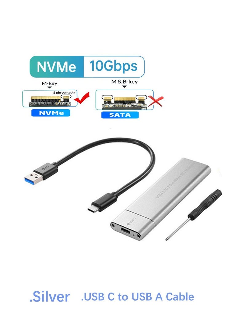 AROAQ Portable Adapter M Key HD Storage Box for Mac Windows Laptop PC Type C - Image 1