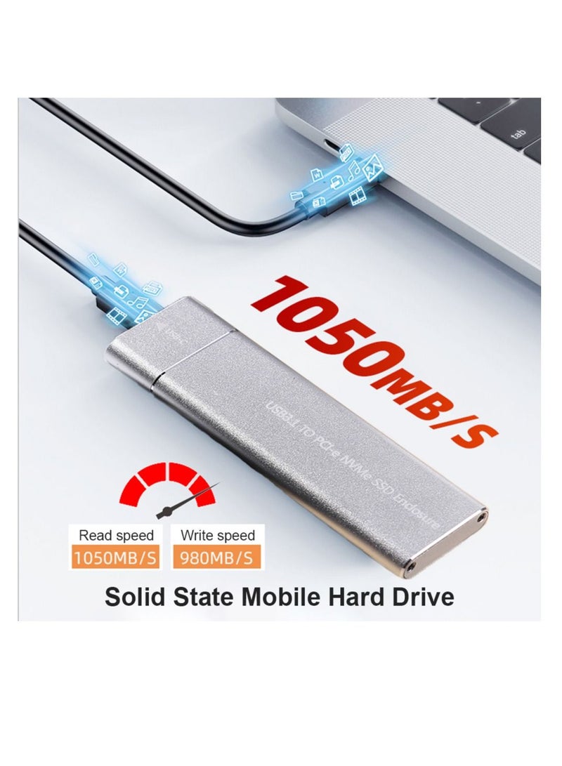 AROAQ Portable Adapter M Key HD Storage Box for Mac Windows Laptop PC Type C - Image 2