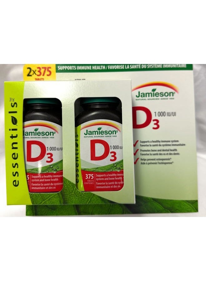 Vitamin D3 1000Iu Tablets-(2X375), 750 Count