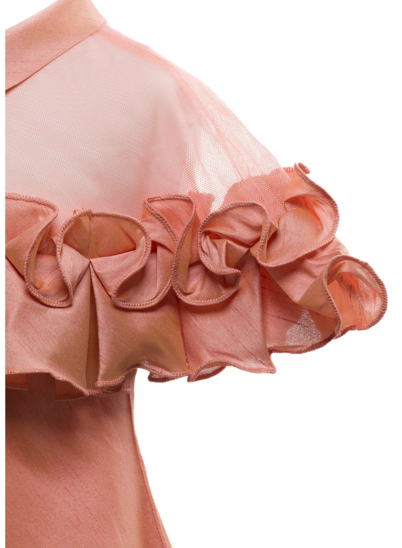 Queen PRINCES PEACH Girls Party Dress, Princess Dress Party Wear Wedding Evening Formal Pageant Dance Gown for Birthday Kid Girls Elegant - Image 4