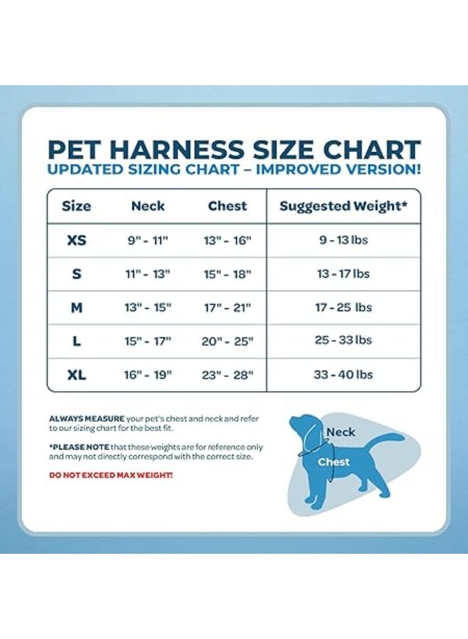 فوييجر سرج كلب قابل للتعديل فوياجر بشرائط عاكسة ، صدرية متينة لكامل الجسم مانعة للشد مع حلقة على شكل حرف D لتوصيل السير، مزود بمسامات للتهوية، أزرق ملكي، مقاس سمول S - Image 3