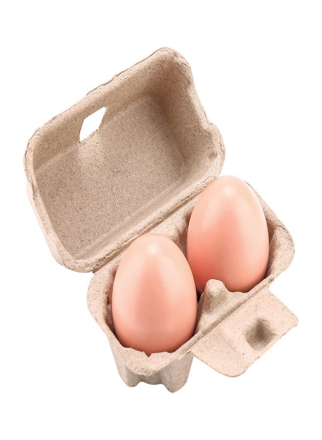 LayHyand 100 Pack Egg Cartons Bulk Pulp, 2 Cell Containers Vintage Easter Style, 1/6 Dozen Sturdy Natural Paper Holder Box for Storage Fresh Chicken Huevo - Image 4