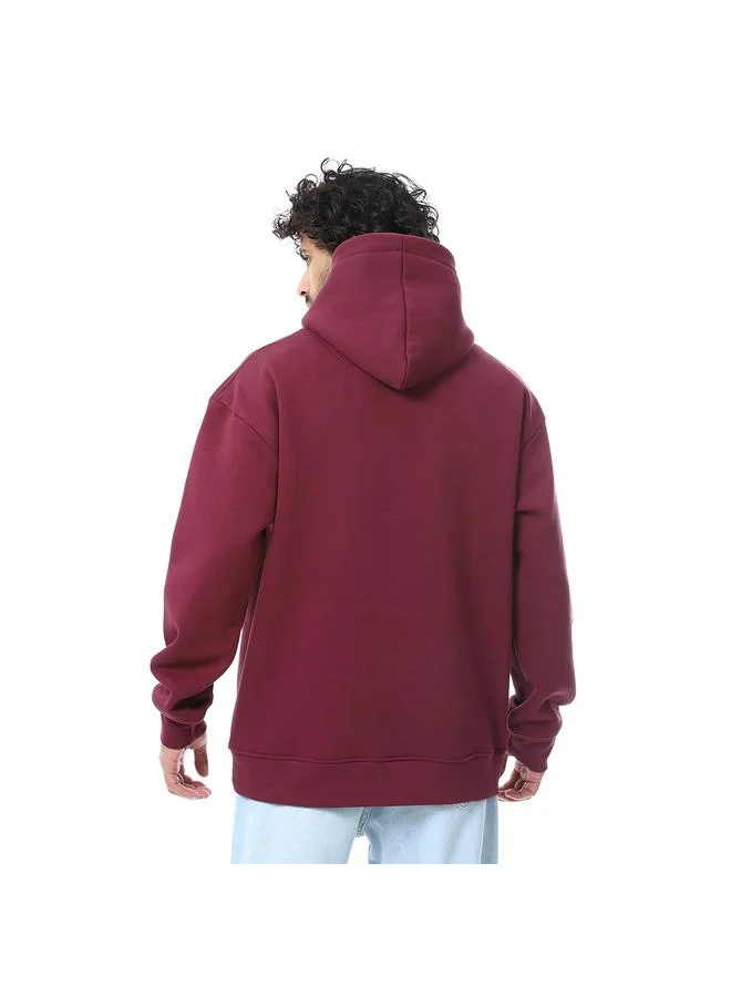 Coup Mens - Plain Hooded Sweatshirt With Long Sleeves