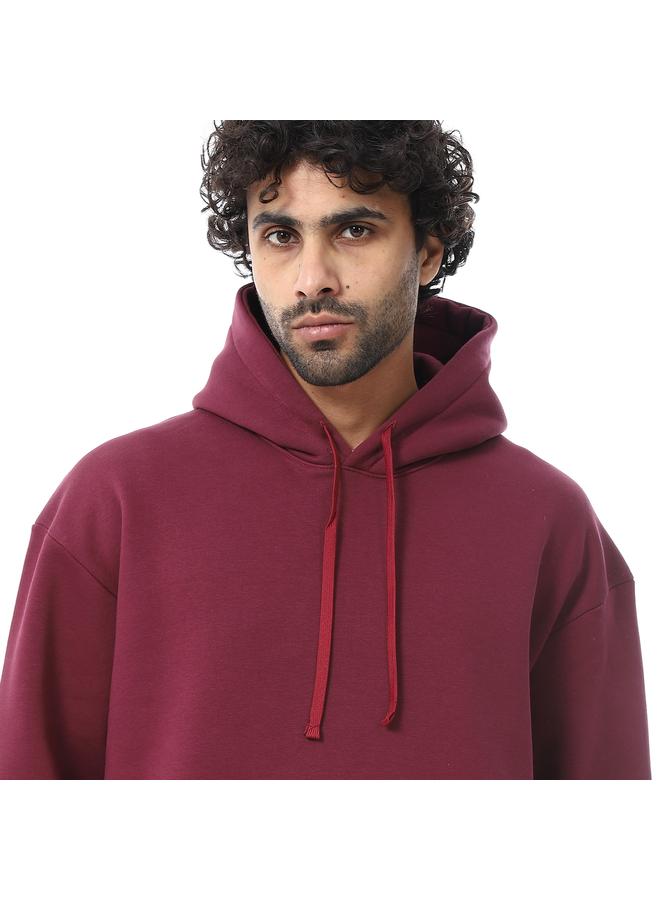 كوب سويت شيرت رجالي بغطاء رأس سادة بأكمام طويلة - Image 2