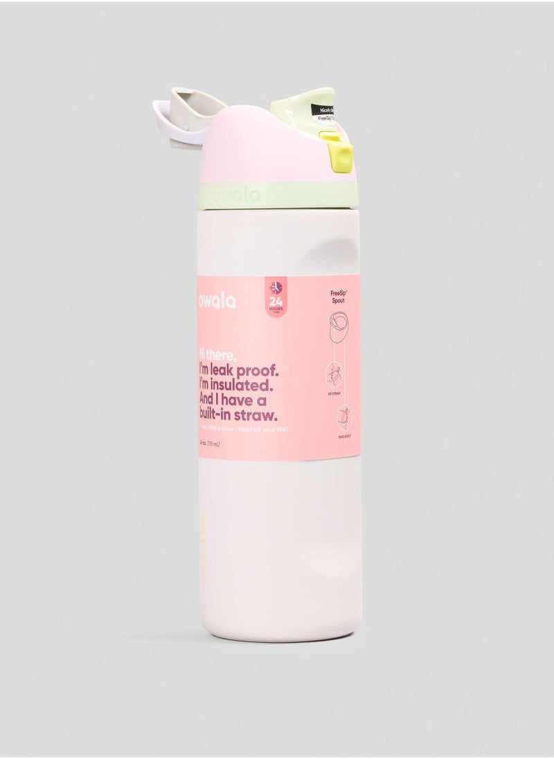 Owala Freesip Insulated Stainless Steel Water Bottle With Straw For Sports And Travel, Bpa-Free, Candy Coated 24OZ - Image 1