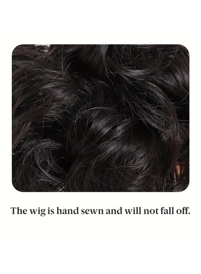 Chanderkash 2 Pcs Juda Extension Messy style With Clutcher For Women And Girls Hair Extension Hair Piece with Claw Clip Hair Buns Curly Wavy Hairpieces Synthetic Hair Scrunchies (Brown) - Image 5
