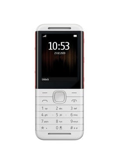 The 5310 Dual SIM 4G phone offers powerful performance and ample storage capacity with a stylish White and red design