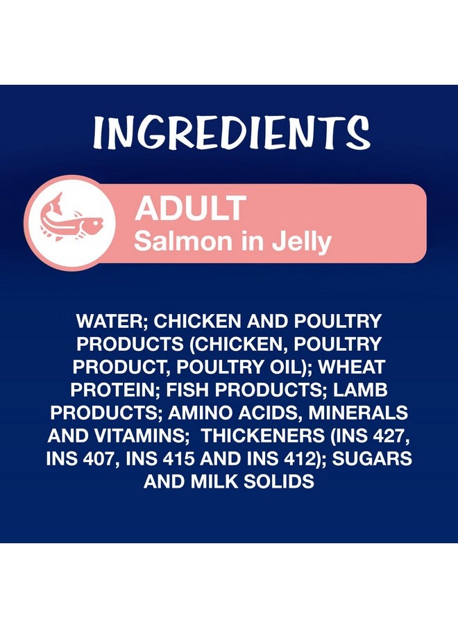 PURINA - Felix As Good As It Looks Wet Food For Adult Cats|Complete And Balanced Cat Food |Salmon Flavour|Pack Of 12 Pouches (12 X 85 G) - Image 1