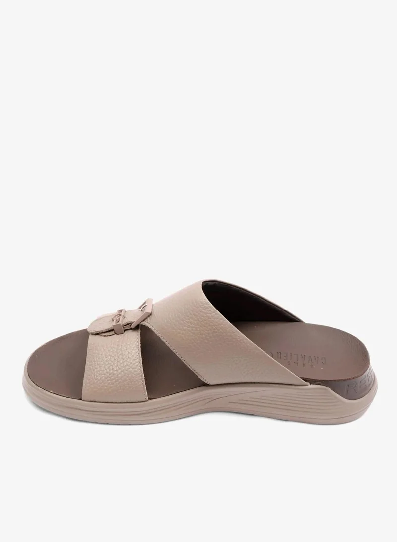 اومو كافالير UOMO CAVALIER  EMBOSSED LEATHER MENS SANDAL SUN FOSSILE