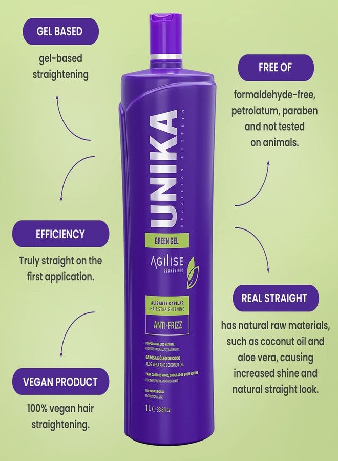 Agilise Unika Brazilian Keratin Hair Treatment – Smoothing and Straightening – Keratin hair treatment straightening | keratina sin formol para alisar el pelo | Queratina para alisar el cabello - Image 3