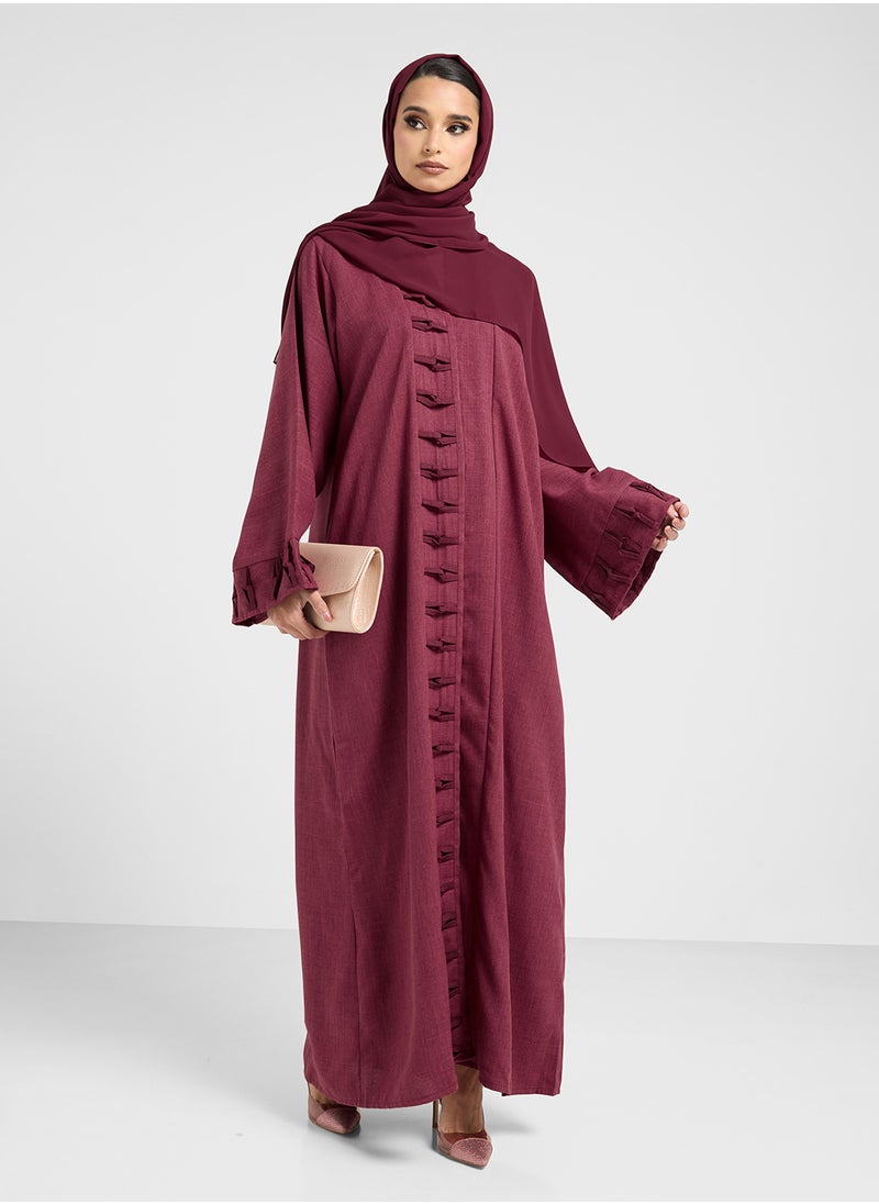 V-Neck Flared Sleeve Abaya - pzsku/Z0EF47EBD1BB607F10967Z/45/_/1738821945/96167e14-048f-4f1f-8d0e-a5a05e6e376b